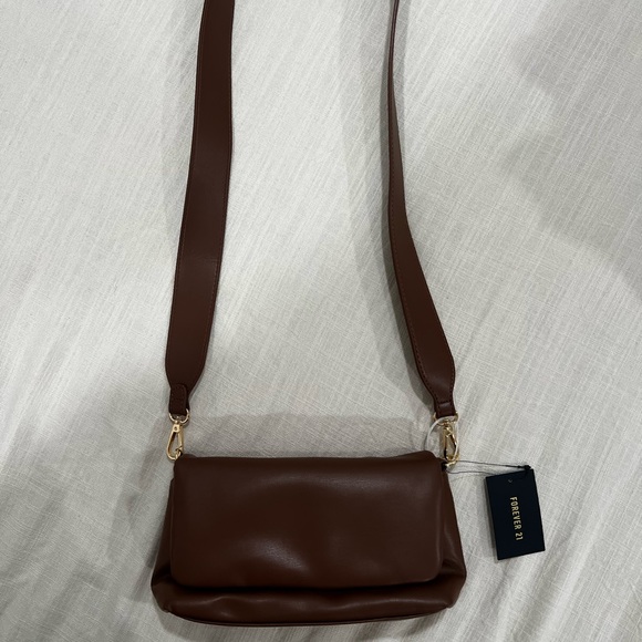 Forever 21 Dark Brown Shoulder Bag - Picture 1 of 4